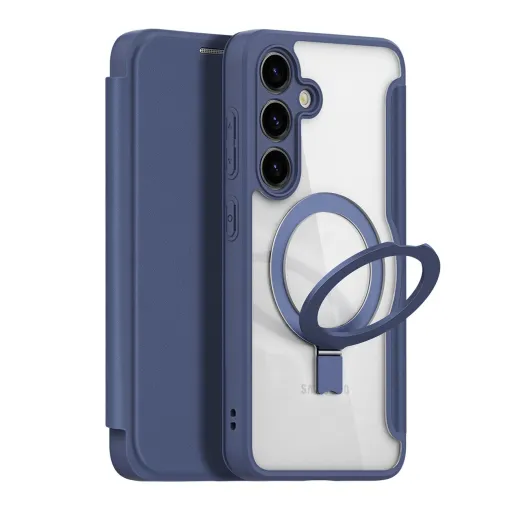 Dux Ducis Skin X Pro tok mágneses gyűrűvel/állvánnyal Samsung S24+ - kék tok Dux Ducis Skin X Pro tok mágneses gyűrűvel/állvánnyal Samsung S24+ - kék tok
