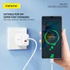 Foneng EU52 fali töltő - USB + Type-C - QC 3.0 PD 30W Type-C to Type-C kábellel fehér - 1. kép