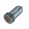 Foneng autós töltő C16 - USB + Type C - PD 30W 3A ezüst - 0. kép