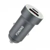 Foneng autós töltő C16 - USB + Type C - PD 30W 3A ezüst - 1. kép