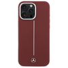 Mercedes Szilikon Fehér Csík MagSafe tok iPhone 16 Pro Max - Piros - 1. kép