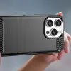 Carbon Case iPhone 16 Pro Max szilikon tok - Fekete tok - 4. kép