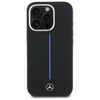 Mercedes Silicone Blue Stripe MagSafe iPhone 16 Pro tok - Fekete - 1. kép