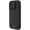 Mercedes Textured And Plain Leather MagSafe tok iPhone 16 Pro Max - fekete tok - 0. kép