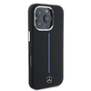 Mercedes Szilikon Kék Csík MagSafe tok iPhone 16 Pro Max-hoz - Fekete tok - 2. kép