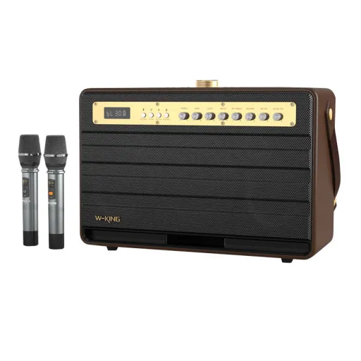 W-KING K6L 120W Vezeték nélküli Bluetooth Hangszóró (barna)