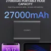 Choetech B635BK USB-A / USB-C Hordozható töltő 22.5W 27000mAh - fekete - 2. kép