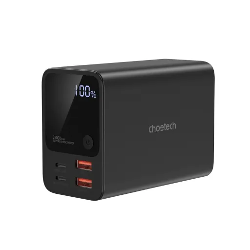 Choetech B635BK USB-A / USB-C Hordozható töltő 22.5W 27000mAh - fekete