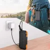 Choetech B659 napelemes indukciós powerbank 10000mAh Qi 5W - narancssárga - 4. kép