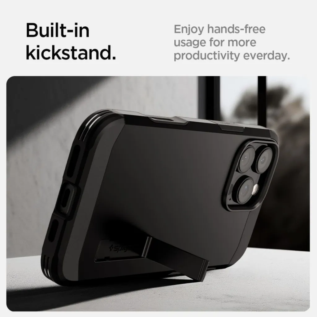  iPhone 16 Pro Fekete Spigen Tough Armor ”t” Mag Magsafe tok - 14