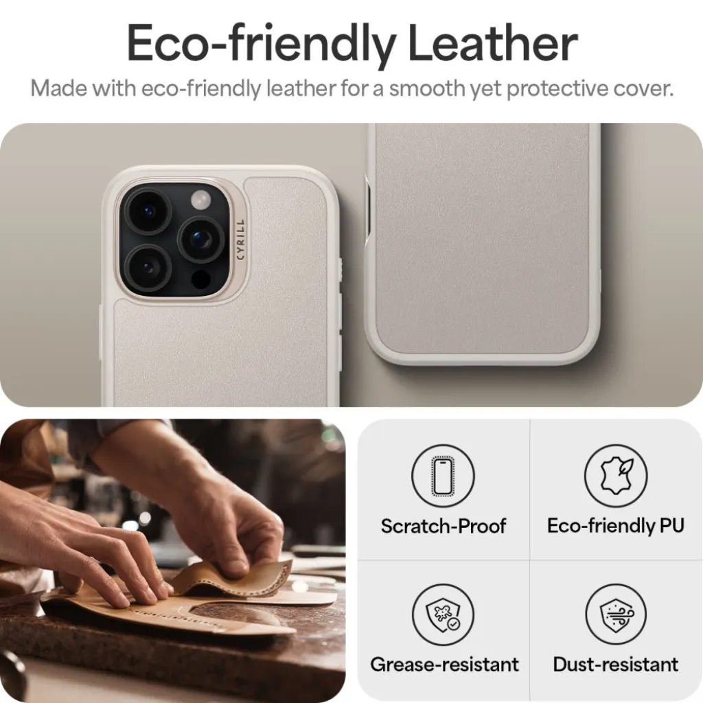  iPhone 16 Pro Max Spigen Cyrill Kajuk Mag Magsafe Krémszínű tok - 11