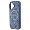 Eredeti Guess Tok IPHONE 16 PLUS Hardcase 4G Ring Classic Logo MagSafe (GUHMP16MG4GFRB) kék tok - 4. kép