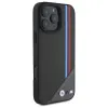 Eredeti IPHONE 16 PRO MAX BMW M Meshed Tricolor Stripes MagSafe kemény tok (BMHMP16X23PUTRA) antracit tok - 2. kép