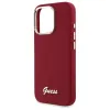 Original Case IPHONE 16 PRO Guess Hardcase Szilikon Script Fém Logó (GUHCP16LSMBSLM) piros tok - 4. kép