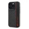 Eredeti tok IPHONE 16 PRO Audi Carbon Fiber Stripe (AUS-TPUPCIP16P-R8/D1-BK) fekete tok - 1. kép