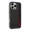 Eredeti tok IPHONE 16 PRO MAX Audi Carbon Fiber Stripe (AUS-TPUPCIP16PM-R8/D1-BK) fekete tok - 0. kép