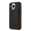 Eredeti tok IPHONE 16 PRO MAX Audi Carbon Fiber Stripe (AUS-TPUPCIP16PM-R8/D1-BK) fekete tok - 1. kép