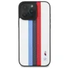  iPhone 16 Pro Max fehér BMW Keménytok M Perforált Tricolor Nyomtatott Csíkok MagSafe (BMHMP16X23PUPTH) eredeti tok - 1. kép