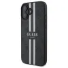 Eredeti tok IPHONE 16 Guess Hardcase 4G Printed Stripes MagSafe (GUHMP16SP4RPSK) fekete tok - 0. kép