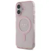 Eredeti Tok IPHONE 16 Guess Hardcase IML Glitter Circle MagSafe (GUHMP16SHFGEREP) rózsaszín tok - 0. kép