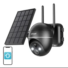 Vezeték nélküli 5MP WiFi kültéri kamera ieGeek ZS-GX4S fekete napelemes