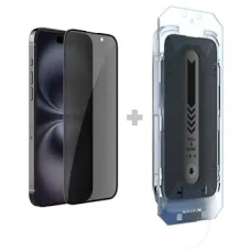 Nillkin 0.25mm Guardian 2.5D üvegfólia iPhone 16 fekete (applikátorral)