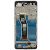 Motorola G04 LCD kijelző + érintőpanel + előlapi keret fekete (Service Pack), - 0. kép