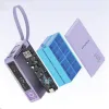 AWEI PowerBank beépített kábellel P87K 10000mAh fekete/fekete 30W - 2. kép