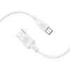 Borofone BX113 Lenny kábel - USB to Type-C - 3A 1 méter fehér - 0. kép