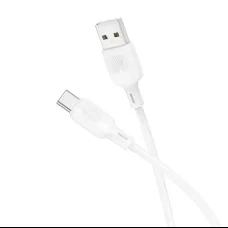Borofone BX113 Lenny kábel - USB to Type-C - 3A 1 méter fehér