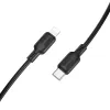 Borofone BX113 Lenny kábel - USB - Type C - 3A 2 méter fekete - 0. kép