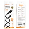 Borofone BX113 Lenny kábel - USB - Type C - 3A 2 méter fekete - 3. kép