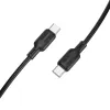 Borofone Kábel BX113 Lenny - Type C to Type C - PD 60W 3A 1 méter fekete - 0. kép