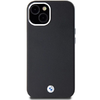 BMW Signature Bőrmintás Fém MagSafe Tok iPhone 15/14/13 - Fekete - 1. kép