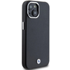 BMW Signature Bőrmintás Fém MagSafe Tok iPhone 15/14/13 - Fekete - 2. kép