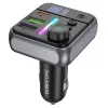 Borofone Transmitter FM BC50 Ascenso MP3, Bluetooth - 2xUSB + Type C - QC 3.0 PD 38W čierna - 1. kép