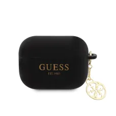 Guess 4G Charm Szilikon Tok AirPods Pro 2 Fekete