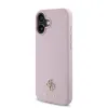 Guess PU Grained 4G Small Metal Logo MagSafe tok iPhone 16 Pink - 1. kép