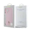 Guess PU Grained 4G Small Metal Logo MagSafe tok iPhone 16 Pink - 4. kép