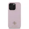 Guess PU Grained 4G Kis Fém Logó MagSafe Tok iPhone 16 Pro Max Pink - 0. kép