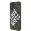 Guess PU bőr 4G Big Love Logo MagSafe tok iPhone 16-hoz Barna - 1. kép