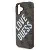 Guess PU bőr 4G Big Love Logo MagSafe tok iPhone 16-hoz Barna - 2. kép