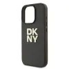 DKNY PU Bőr Stack Logo Csuklópántos iPhone 16 Pro Max tok Zöld - 1. kép
