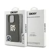 DKNY PU Bőr Stack Logo Csuklópántos iPhone 16 Pro Max tok Zöld - 3. kép