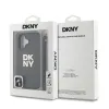 DKNY PU bőr Stack Logo csuklópántos tok iPhone 16 zöld, - 1. kép