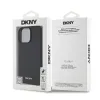 DKNY PU bőrtok ezüst fém logó Magsafe tok iPhone 16 Pro Max fekete - 4. kép