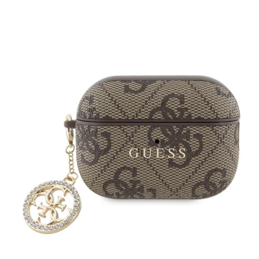 Guess 4G Script PC/PU Charm tok AirPods Pro 2 barna