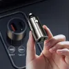 Rock autós töltő H20 - USB + Type C - 15W 3A sötétszürke - 2. kép