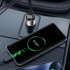 Rock autós töltő H20 - USB + Type C - 15W 3A sötétszürke - 3. kép