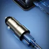 Rock autós töltő H20 - USB + Type C - 15W 3A sötétszürke - 4. kép